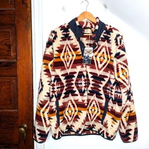 FAHERTY Men's Snowy Ridge TVHC High Pile Fleece Pullover Sweatshirt Size M